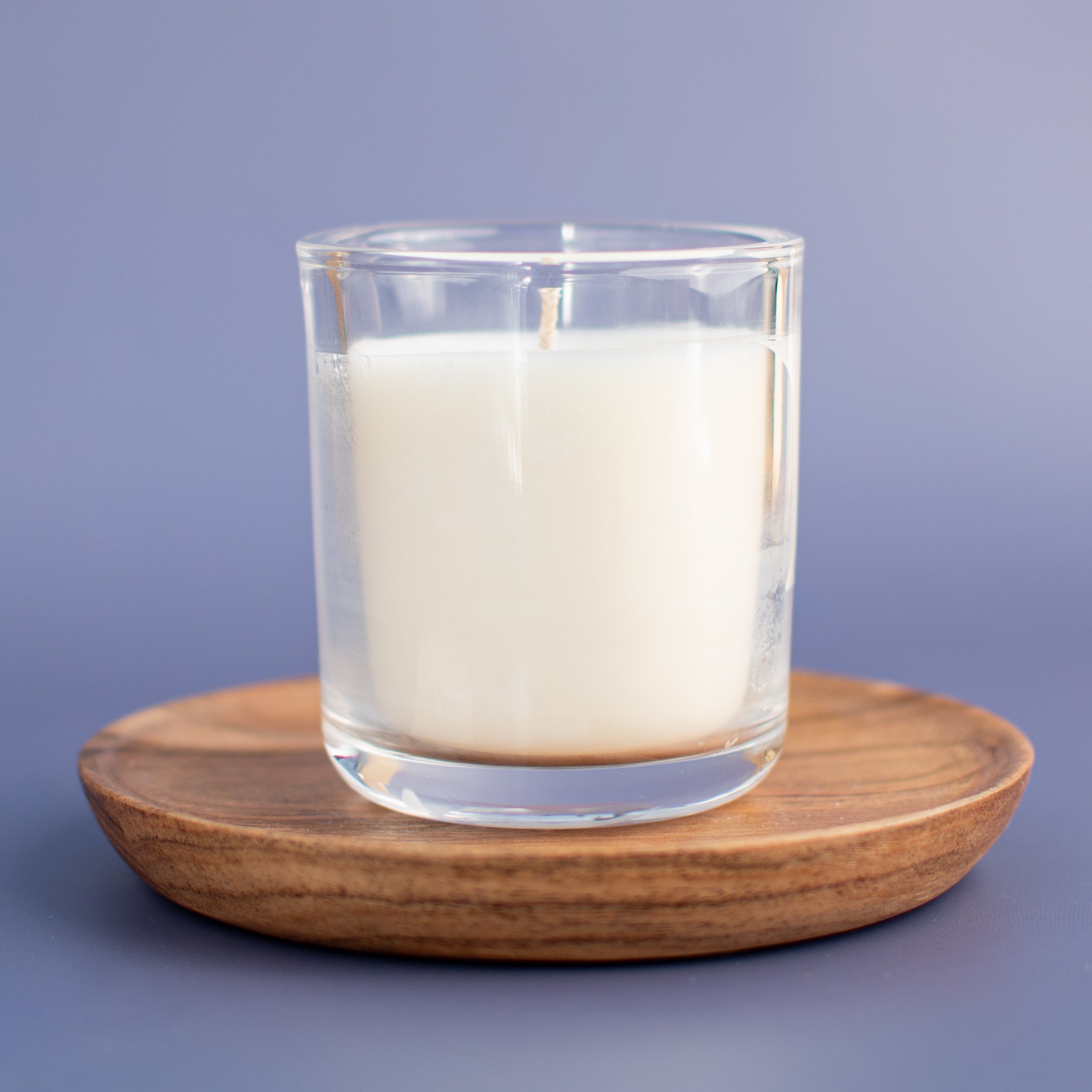 The St. Paul fragrance free candle votive glass jar by Unscented Candle Company